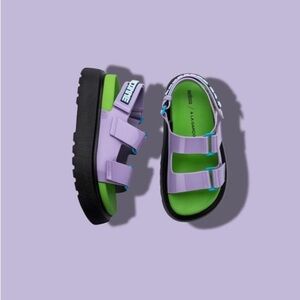 MELISSA + À LA GARÇONNE chunky flatform sandals SIZE US SIZE 7/EURO 38